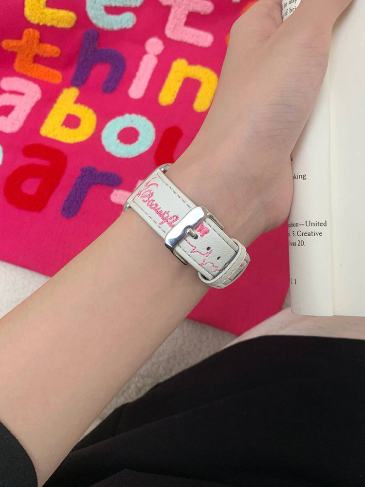 Beautiful Wing Embroidery Leather Band