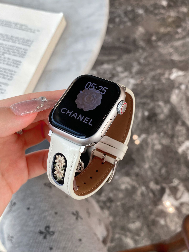 Sunflower Embroidery Leather Band