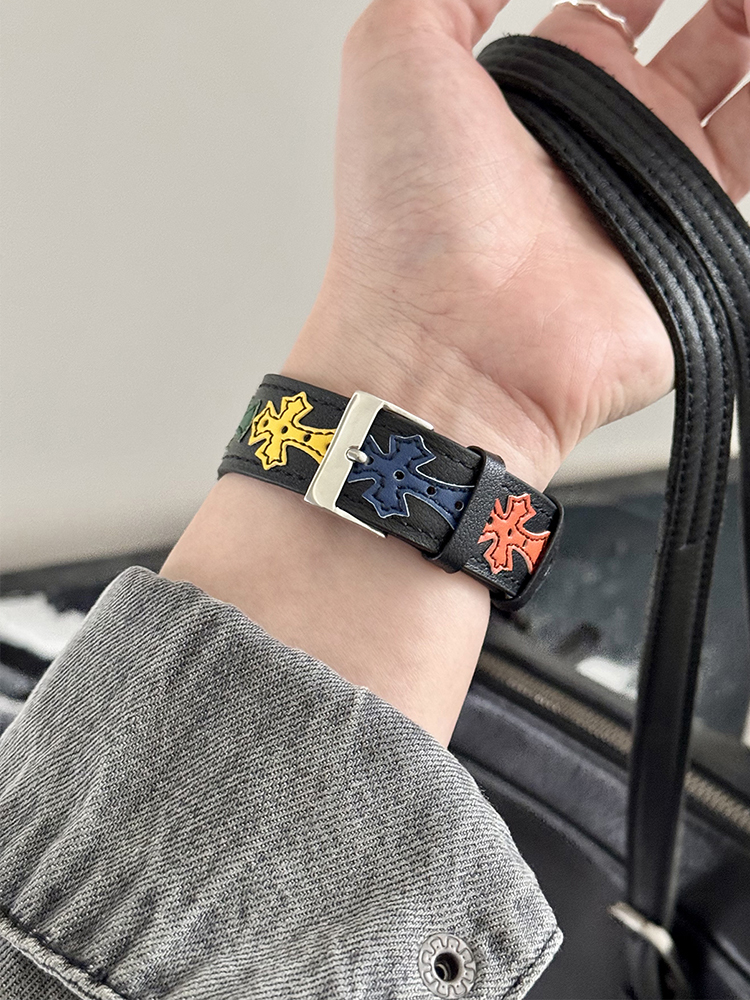 Color Chrome Hearts Leather Band