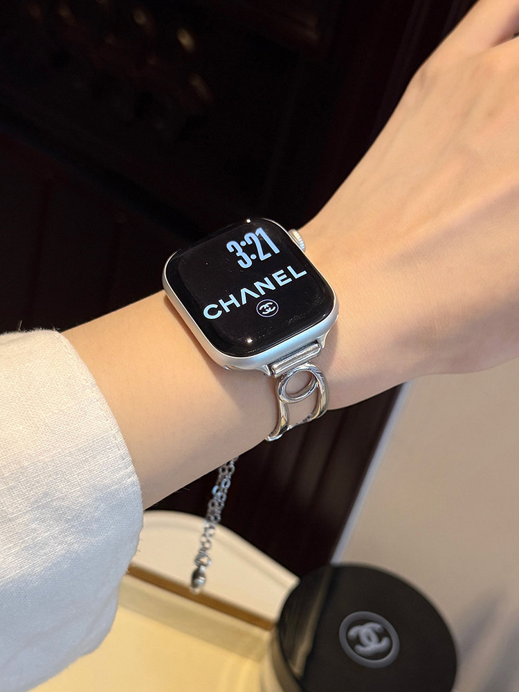 Diamond Paper Clip Stainless Steel Band