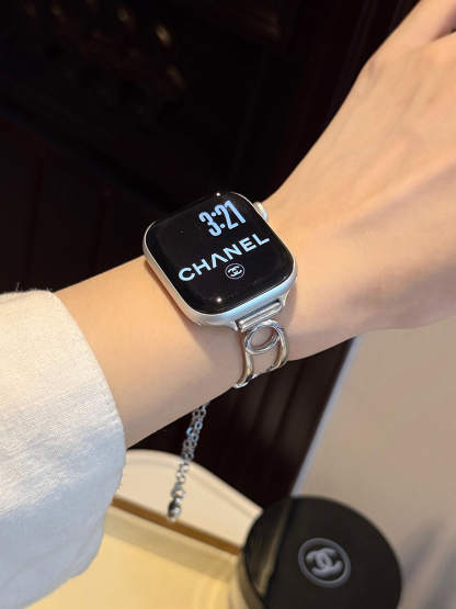 Diamond Paper Clip Stainless Steel Band