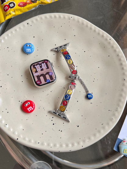 MM Chocolate Beans Stainless Steel Band