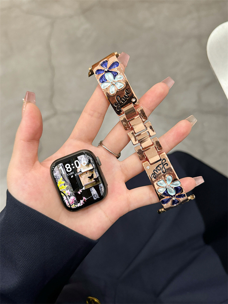 Flower LOVE Stainless Steel Band