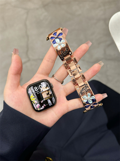 Flower LOVE Stainless Steel Band