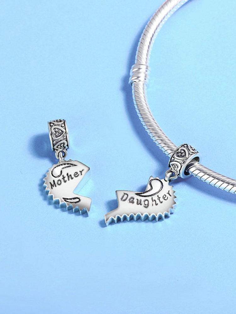Mother & Daughter 925 Sterling Silver Beads