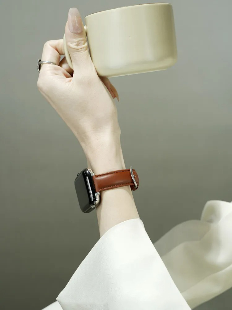 Classic Smooth Leather Band for Apple Watch