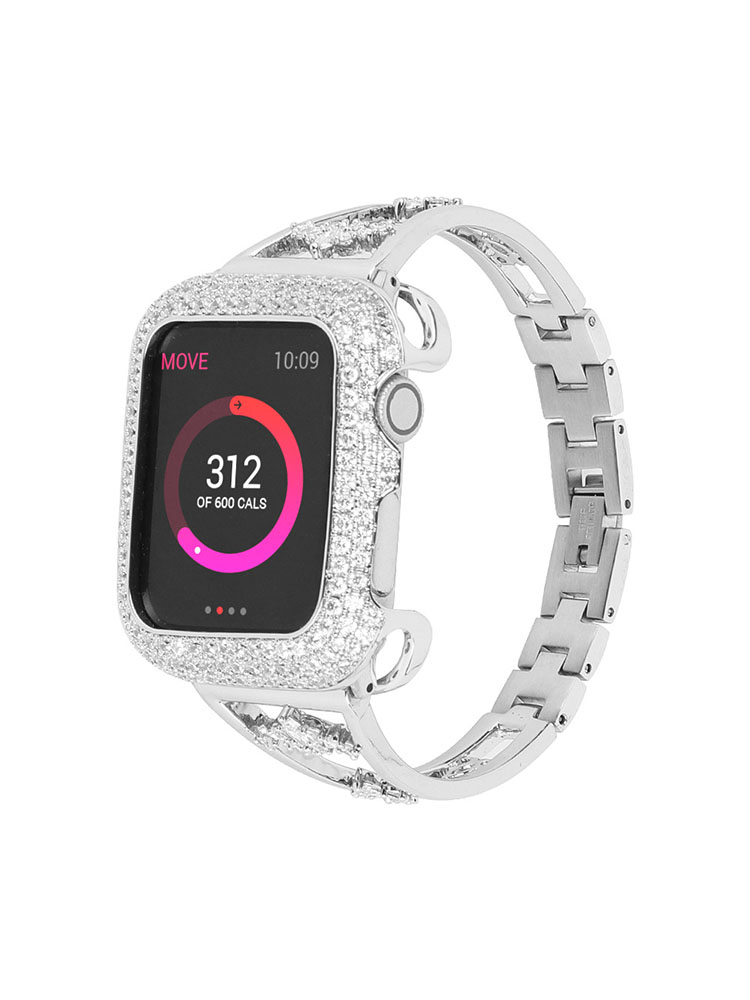 Flower Hollow Diamond Metal Band