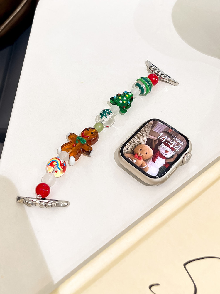 Cute Christmas Glass Beaded Band