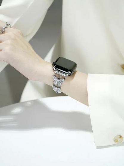 Butterfly Rhinestone Inlay Band for Apple Watch