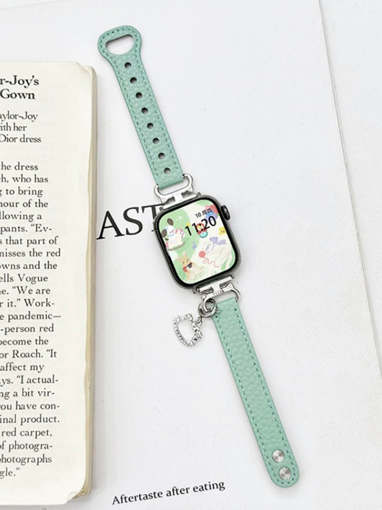 Kitty Pendant Cat Ears Connected Leather Band