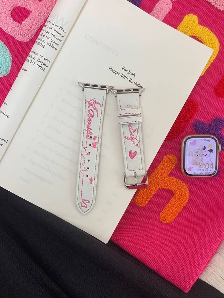 Beautiful Wing Embroidery Leather Band