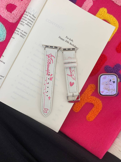 Beautiful Wing Embroidery Leather Band