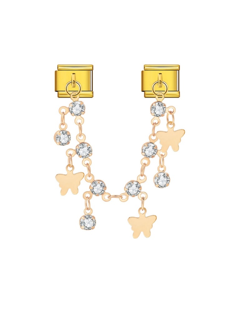 Butterfly and Star Chain Pendant Modular Charm