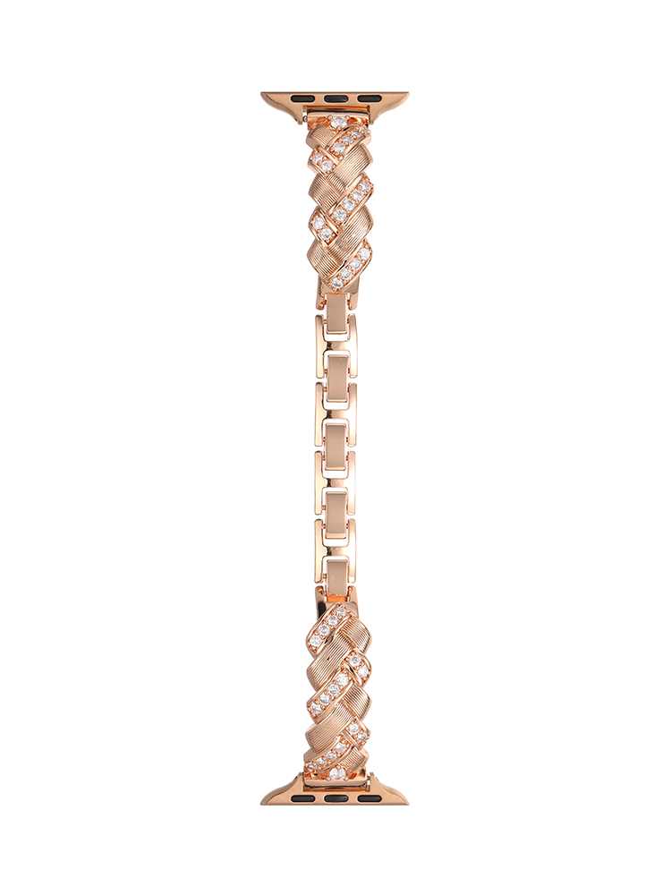 Zircon Woven Pattern Stainless Steel Apple Watch Band - Tatanband