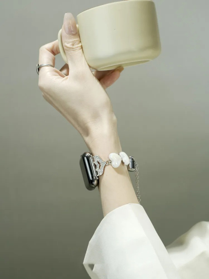 Heart Shaped Pearl Band for Apple Watch