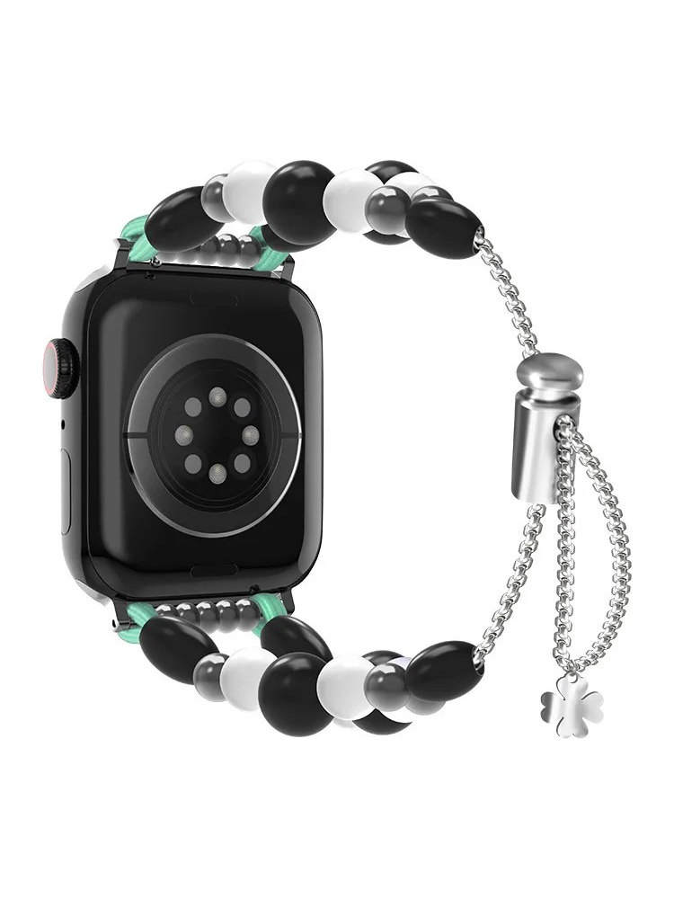 Crystal Agate Beaded Band for Apple Watch