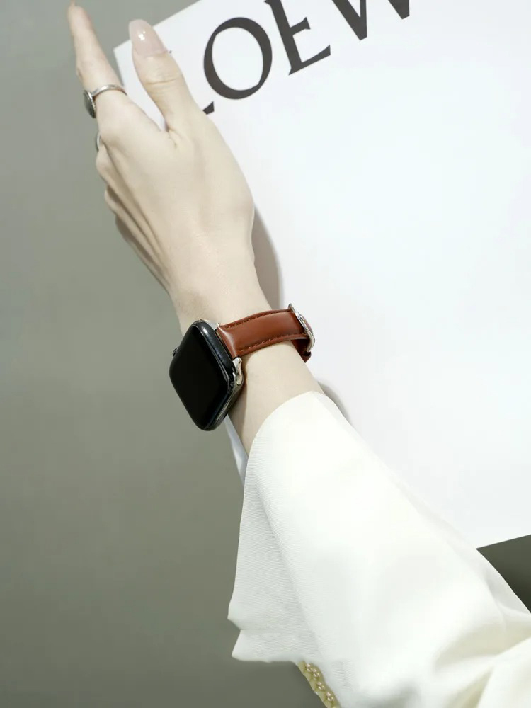 Classic Smooth Leather Band for Apple Watch
