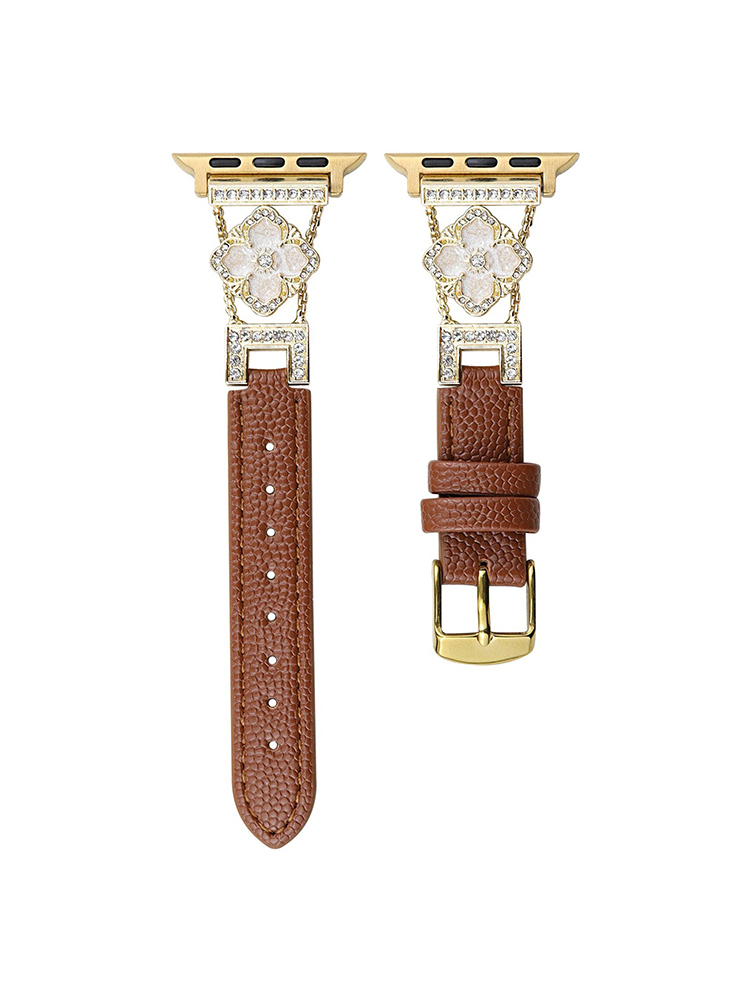 Exotic Four-Leaf Clover Buckle Leather Band