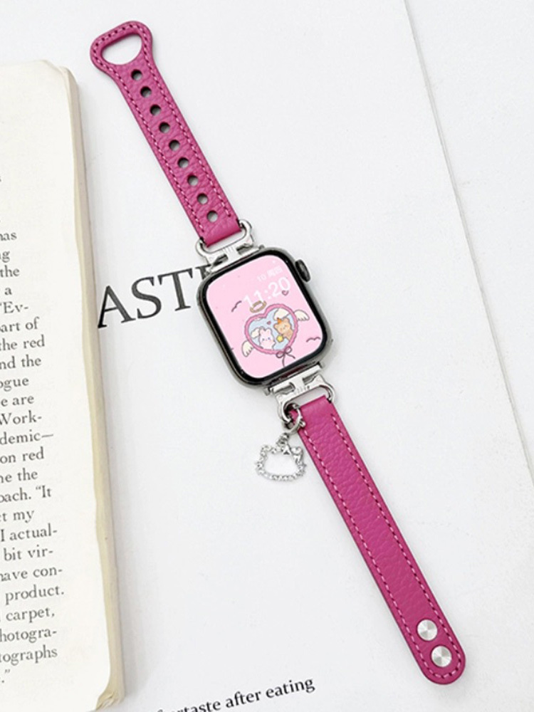 Kitty Pendant Cat Ears Connected Leather Band