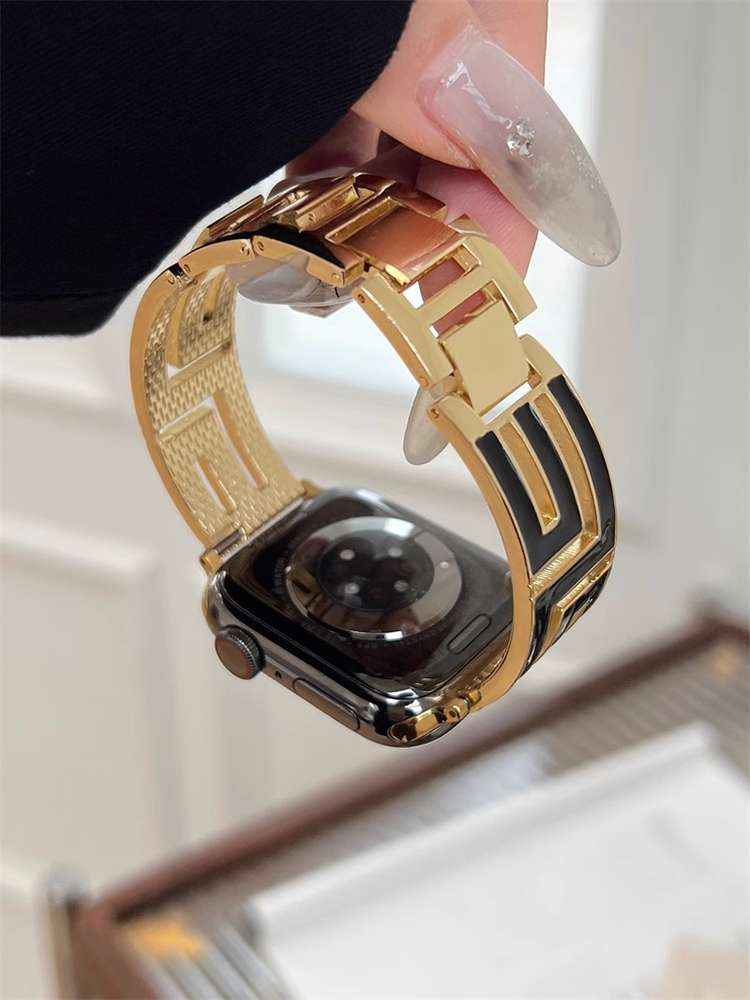 L-shaped Hollow Bracelet Stainless Steel Band-Tatan Band