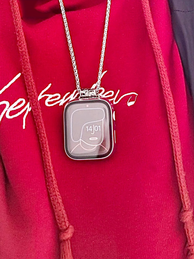 Apple Watch Pendant Titanium Steel Necklace