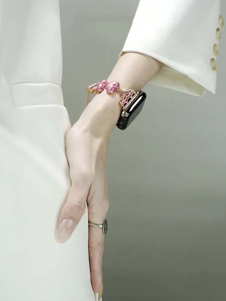 Heart Shaped Pearl Band for Apple Watch