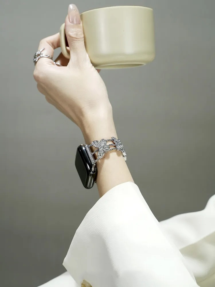 Butterfly Rhinestone Inlay Band for Apple Watch