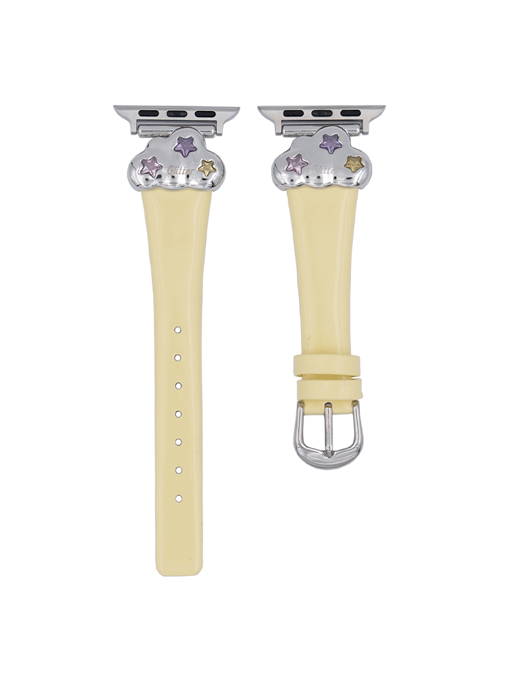 Clouds Buckle Leather Band