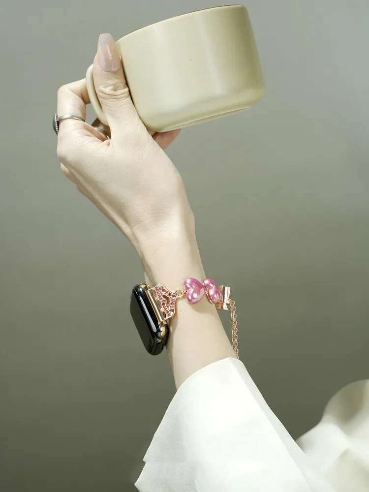 Heart Shaped Pearl Band for Apple Watch