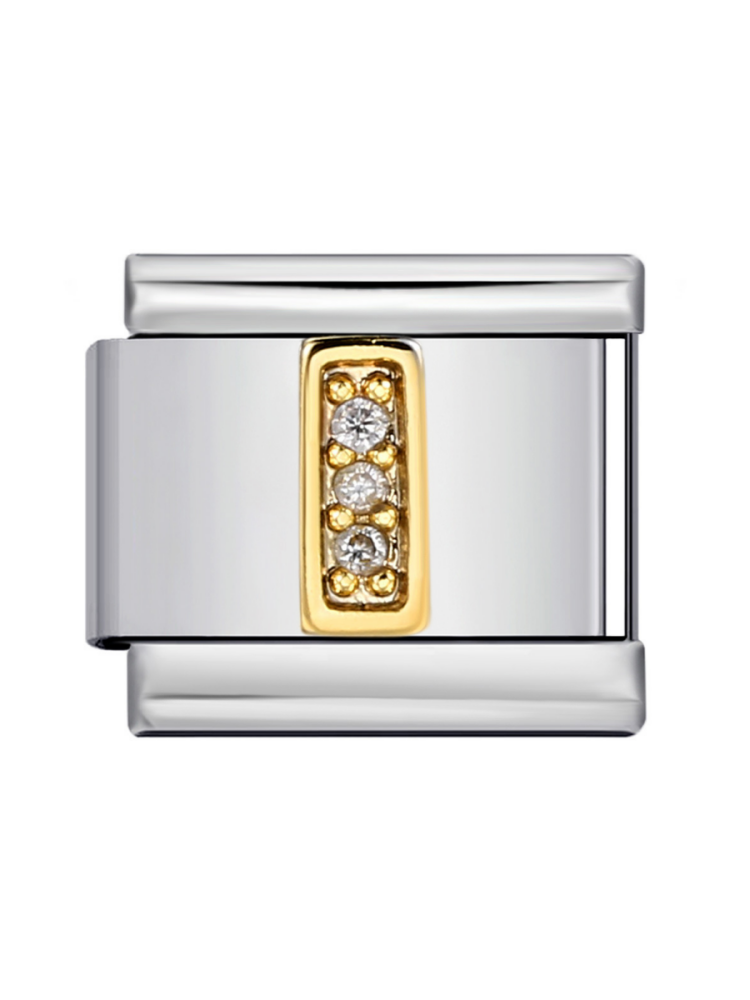 Diamond-Set Letters Modular Charm