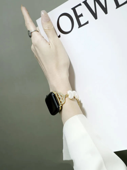 Heart Shaped Pearl Band for Apple Watch