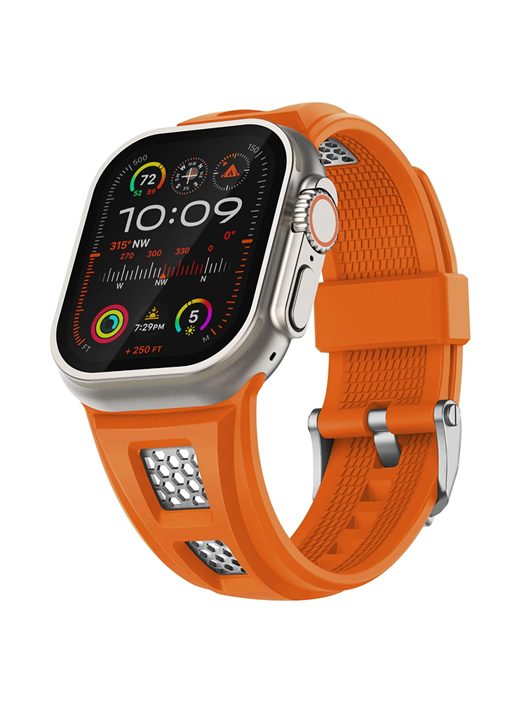 Grid Rugged Sport Silicone Apple Watch Band - Tatanband