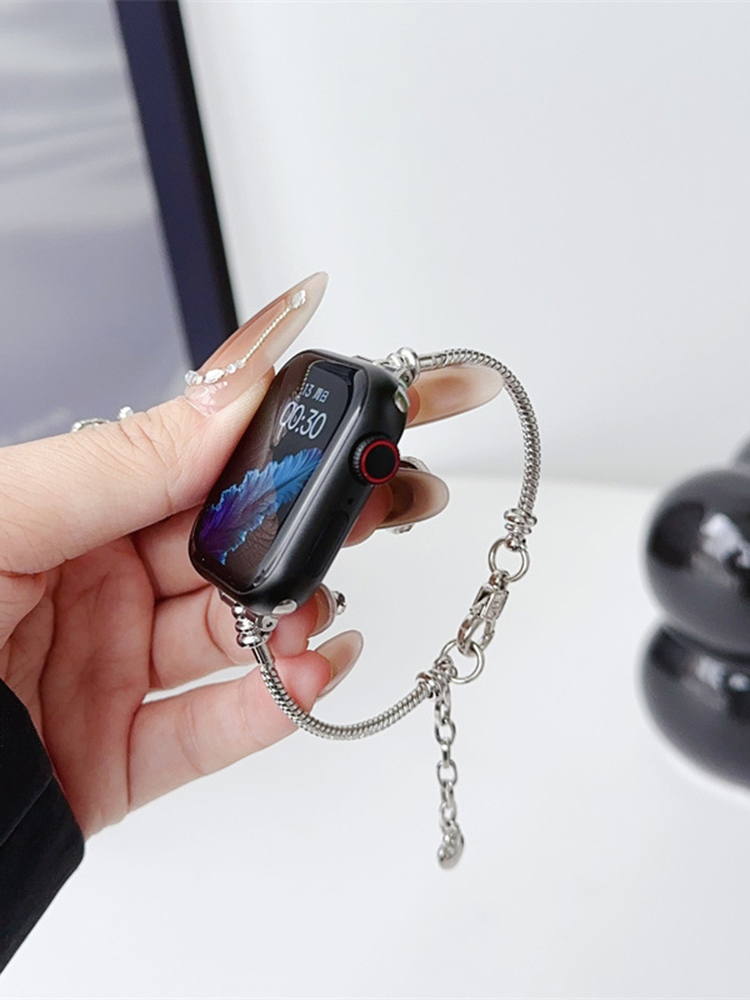 Beaded Bracelet Stainless Steel Band