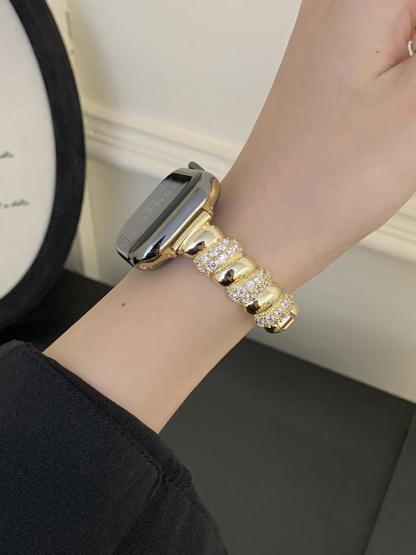 Diamond Twist Stainless Steel Band