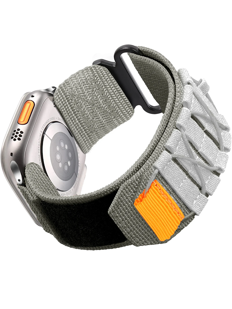 Outdoor Canvas Loop Velcro Nylon Apple Watch Band - Tatanband