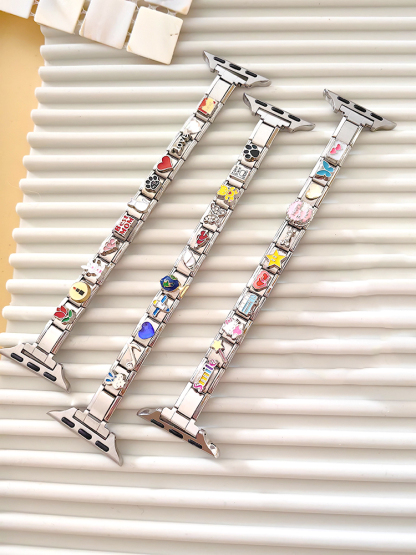 Random Pattern Modular Charm Bracelet Band
