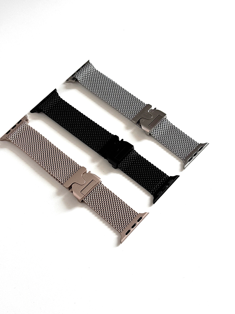 Quick Release_Buckle Milanese Stainless Steel Band