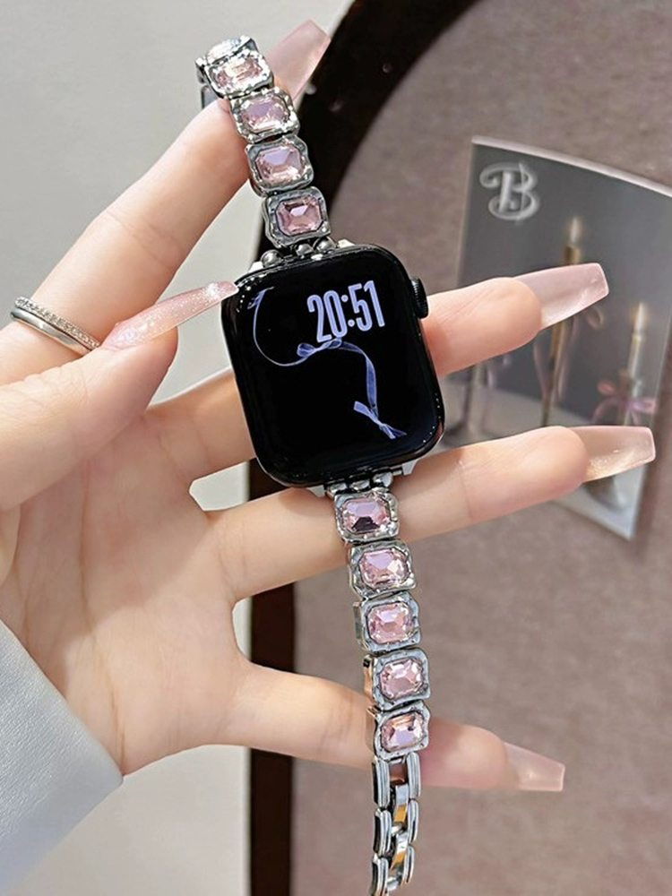 Colorful Diamonds Bracelet Stainless Steel Band for Apple Watch