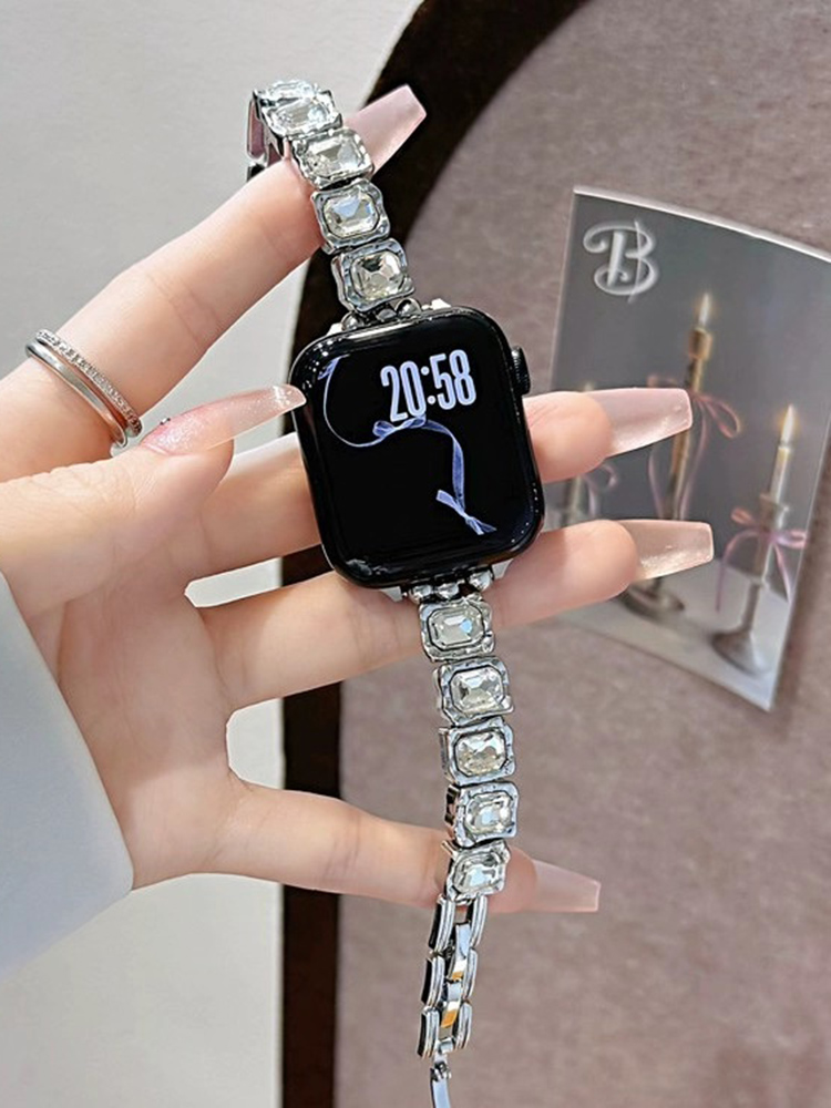 Colorful Diamonds Bracelet Stainless Steel Band for Apple Watch