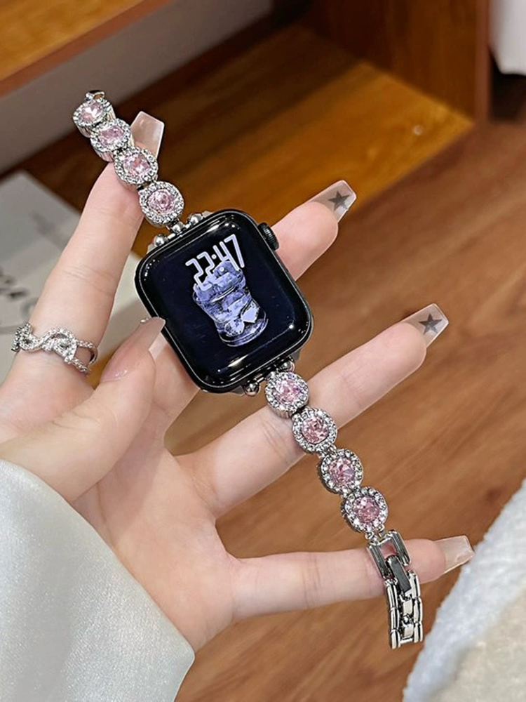 Colorful Diamonds Bracelet Stainless Steel Band for Apple Watch