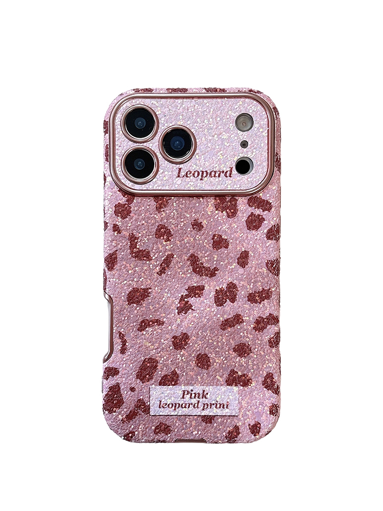 Glitter Sequins Leopard Print Case for iPhone