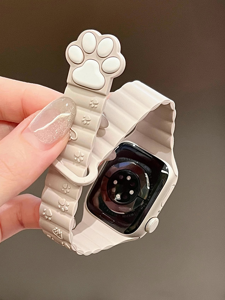 Cute Cat Paw Silicone Band