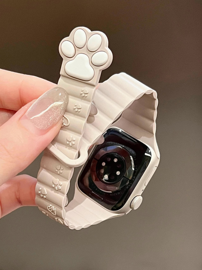 Cute Cat Paw Silicone Band