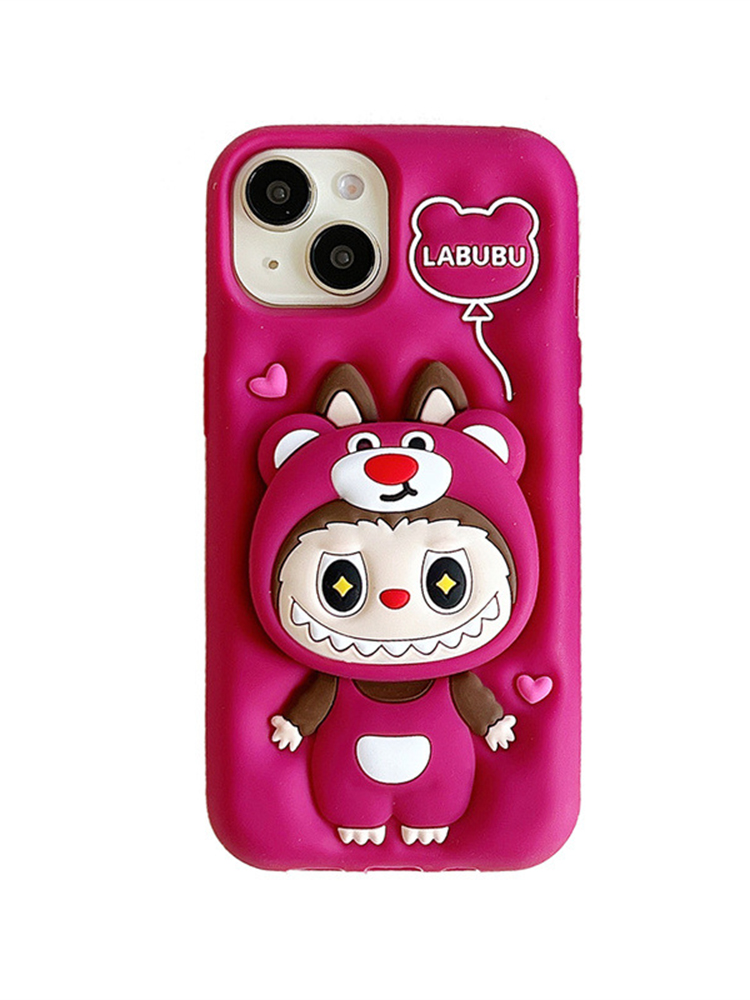Cross-dressing Labubu Stand Case