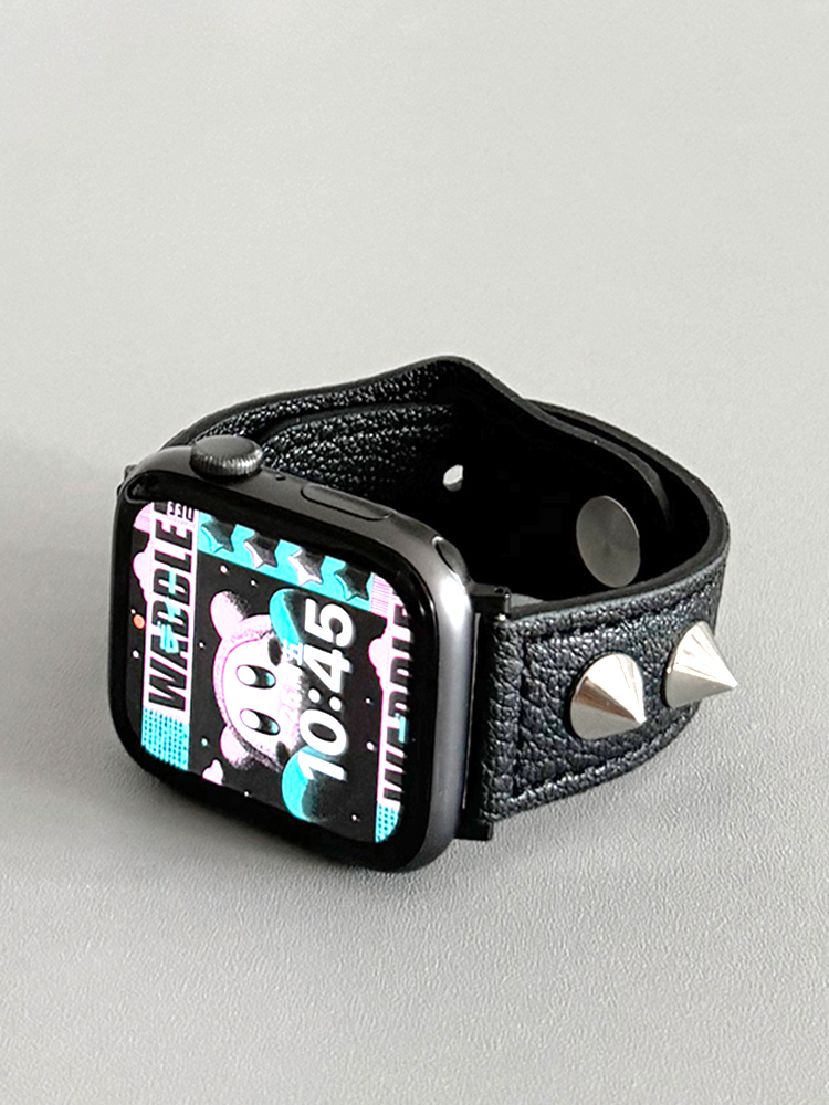 Spiked ivets Leather Band