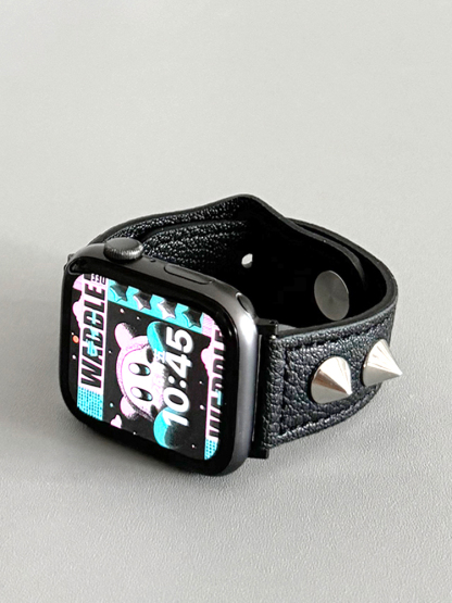 Spiked ivets Leather Band