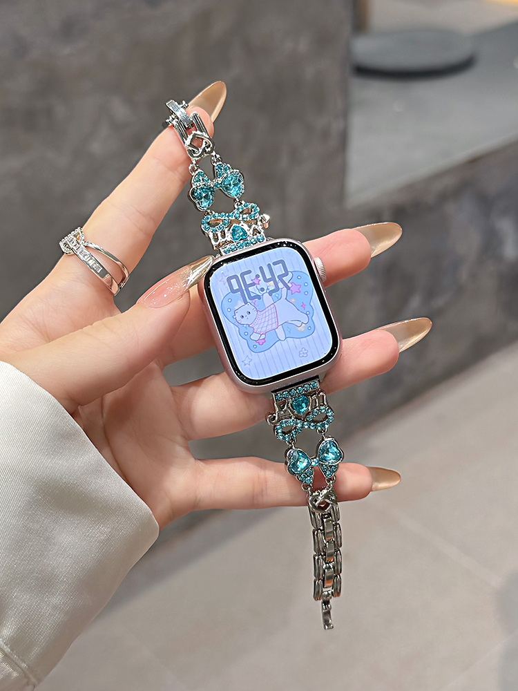 Mom Love Zircon Stainless Steel Band