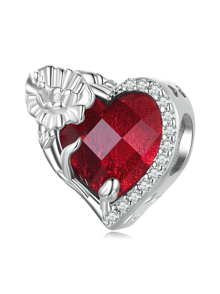 Birthday Flowers and Love Birthstones Birthstone 925 Sterling Silver B