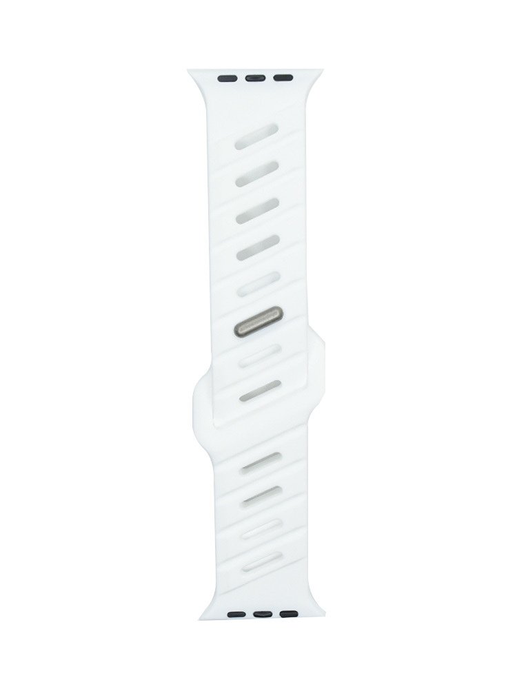 Slanted Hole Breathable Sports Silicone Band