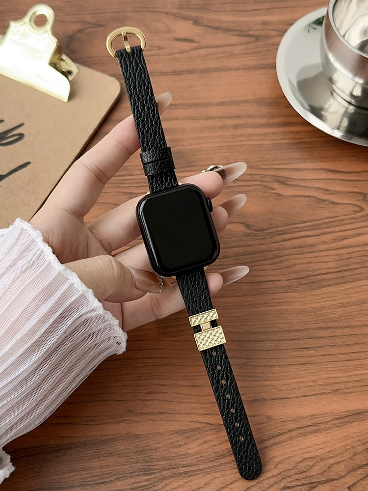 Perfume Bottle Embellished Leather Band